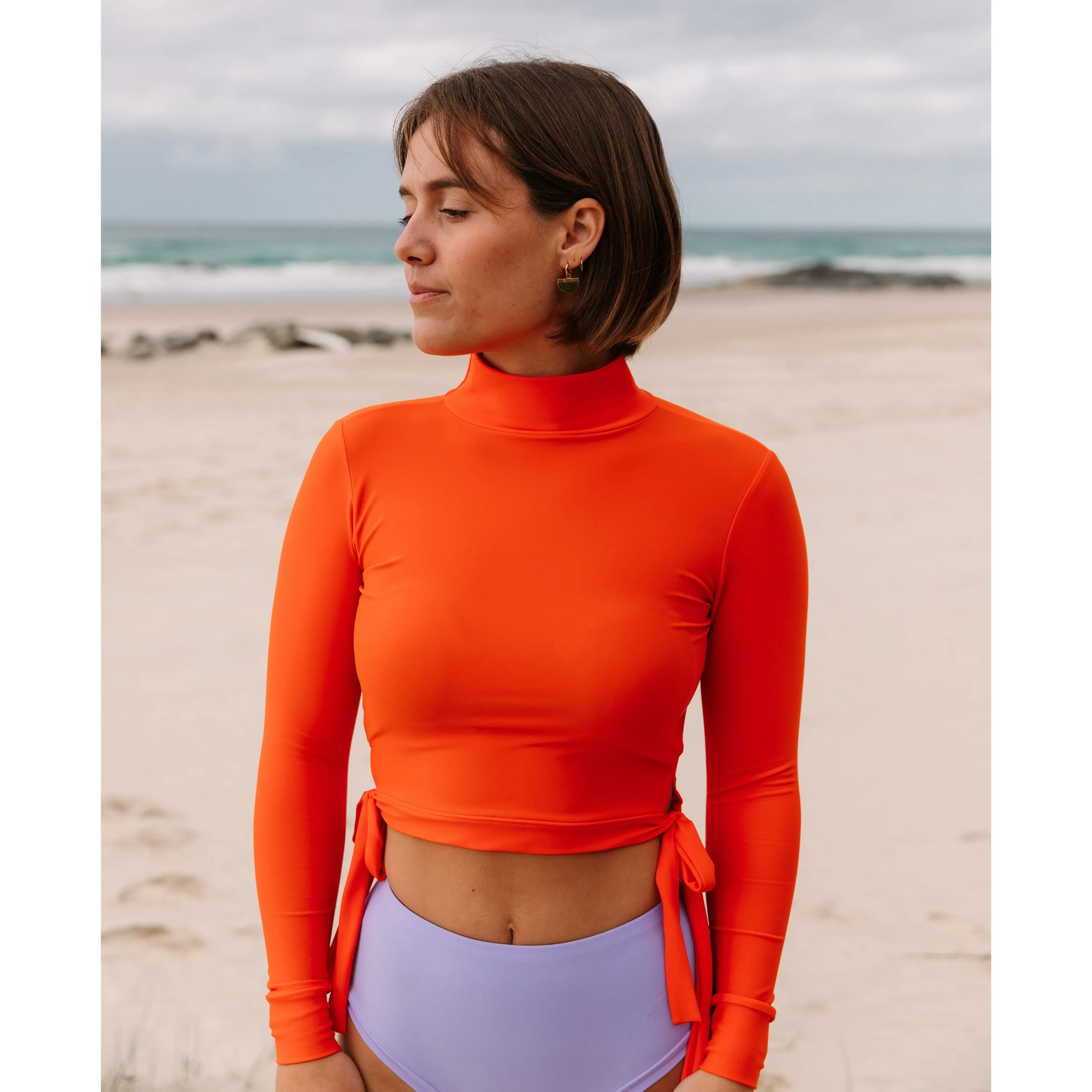 ACOTZ CROPPED TOP PAPAYA