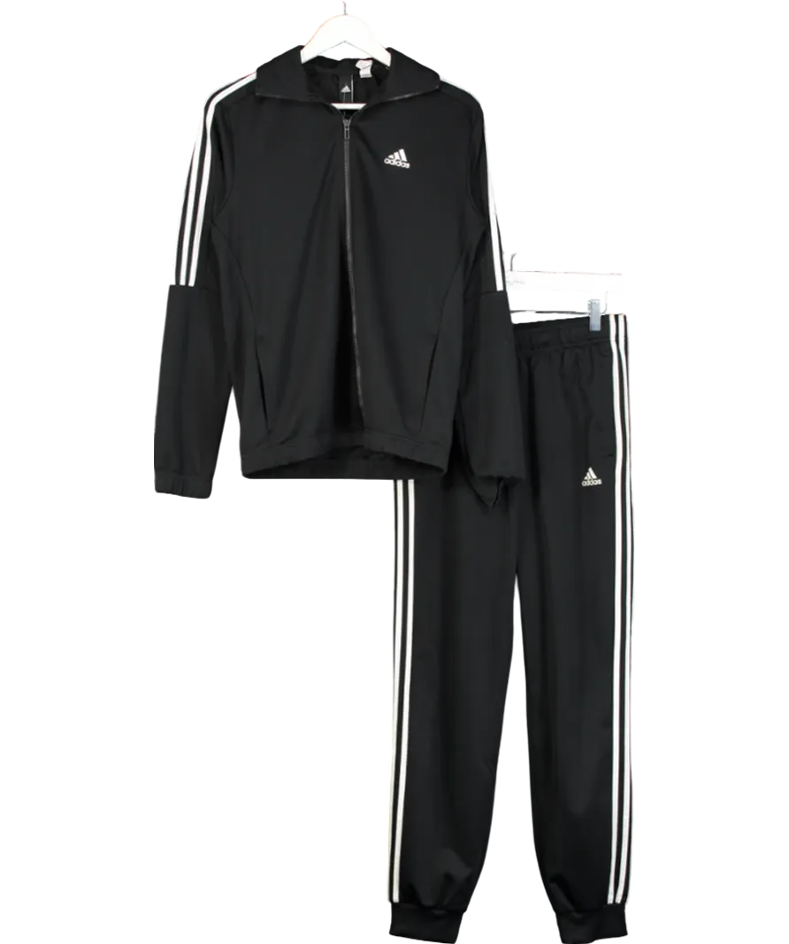 adidas Black Classics Firebird Track Top & Tracksuit Bottoms UK S