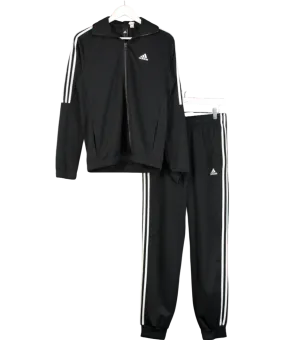 adidas Black Classics Firebird Track Top & Tracksuit Bottoms UK S