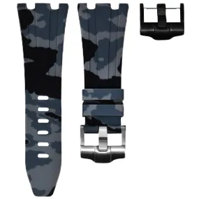 AUDEMARS PIGUET DIVER STRAP - GRAPHITE CAMO RUBBER