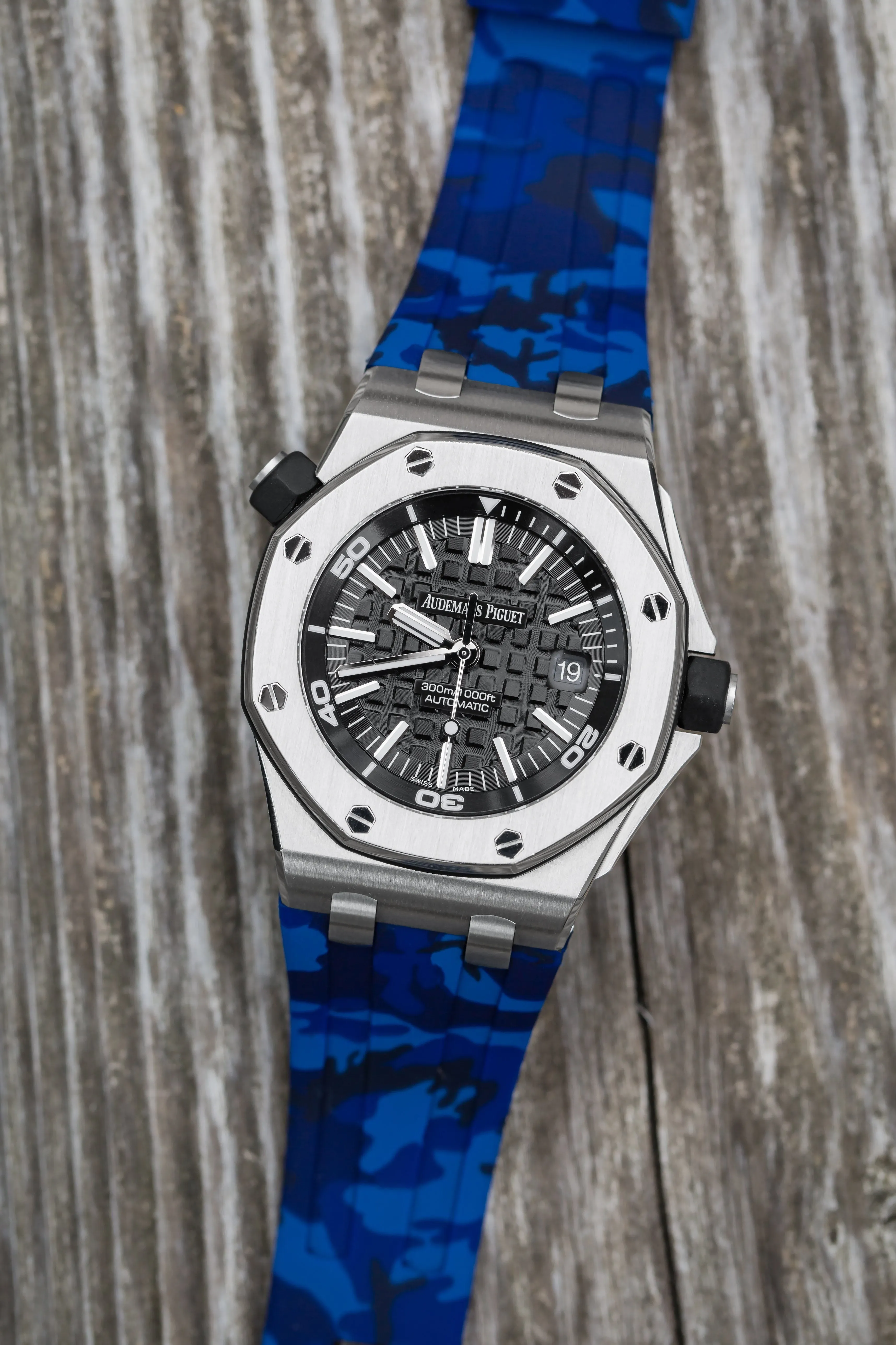 AUDEMARS PIGUET DIVER STRAP - OCEAN CAMO RUBBER
