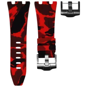 AUDEMARS PIGUET DIVER STRAP - RED CAMO RUBBER