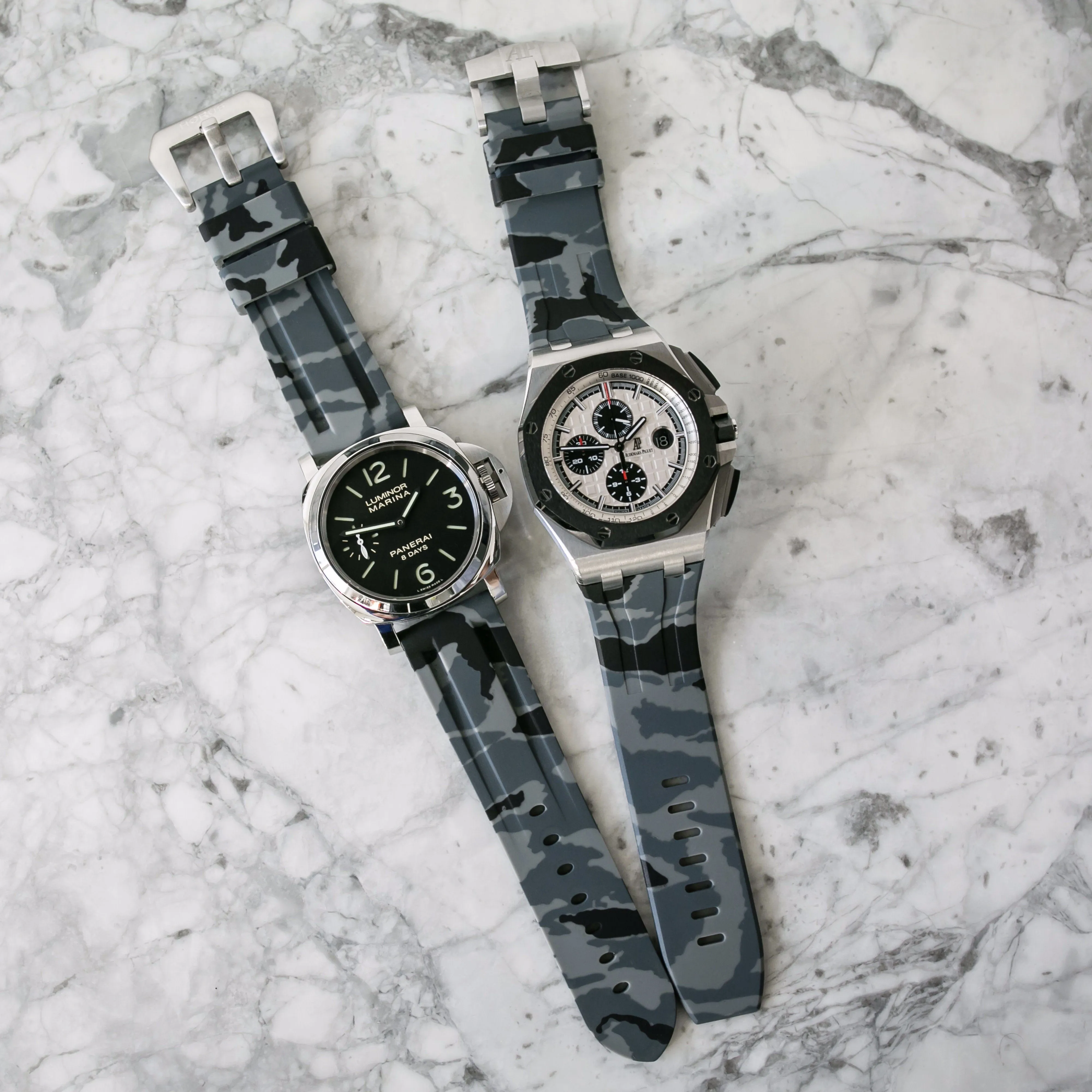 AUDEMARS PIGUET ROYAL OAK OFFSHORE 44MM STRAP - GRAPHITE CAMO RUBBER