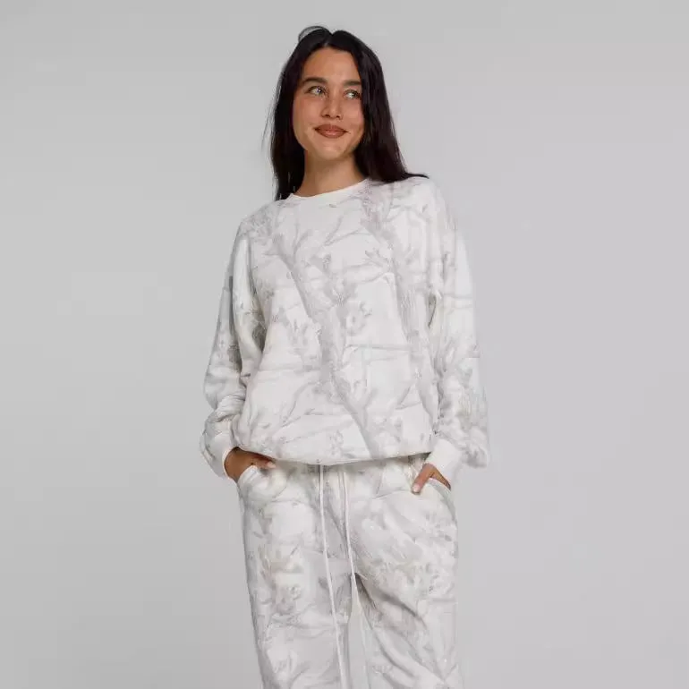 Autumn Winter Two Piece Sets Women Camouflage