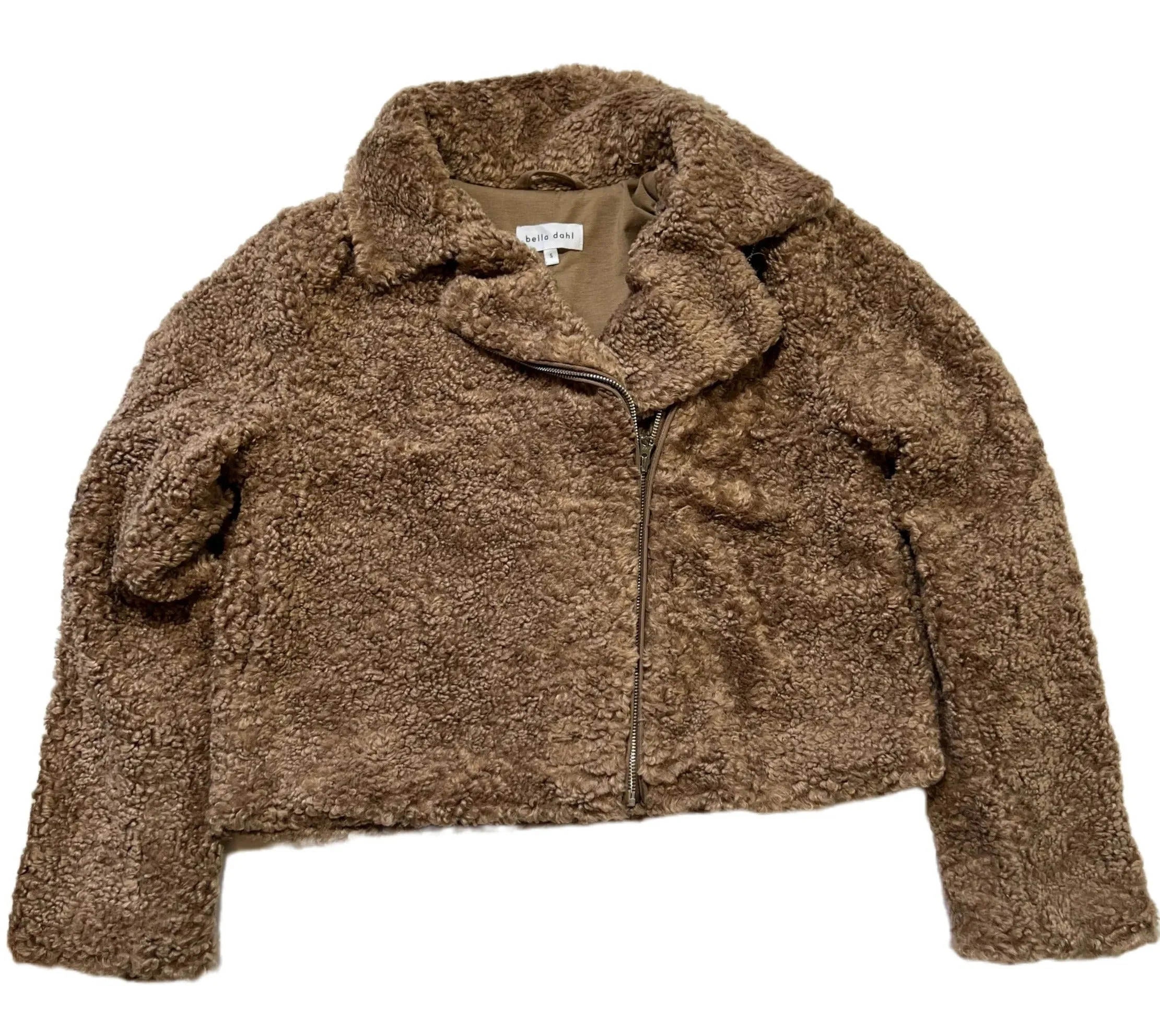 Bella Dahl- Brown "Felton Teddy" Moto Jacket