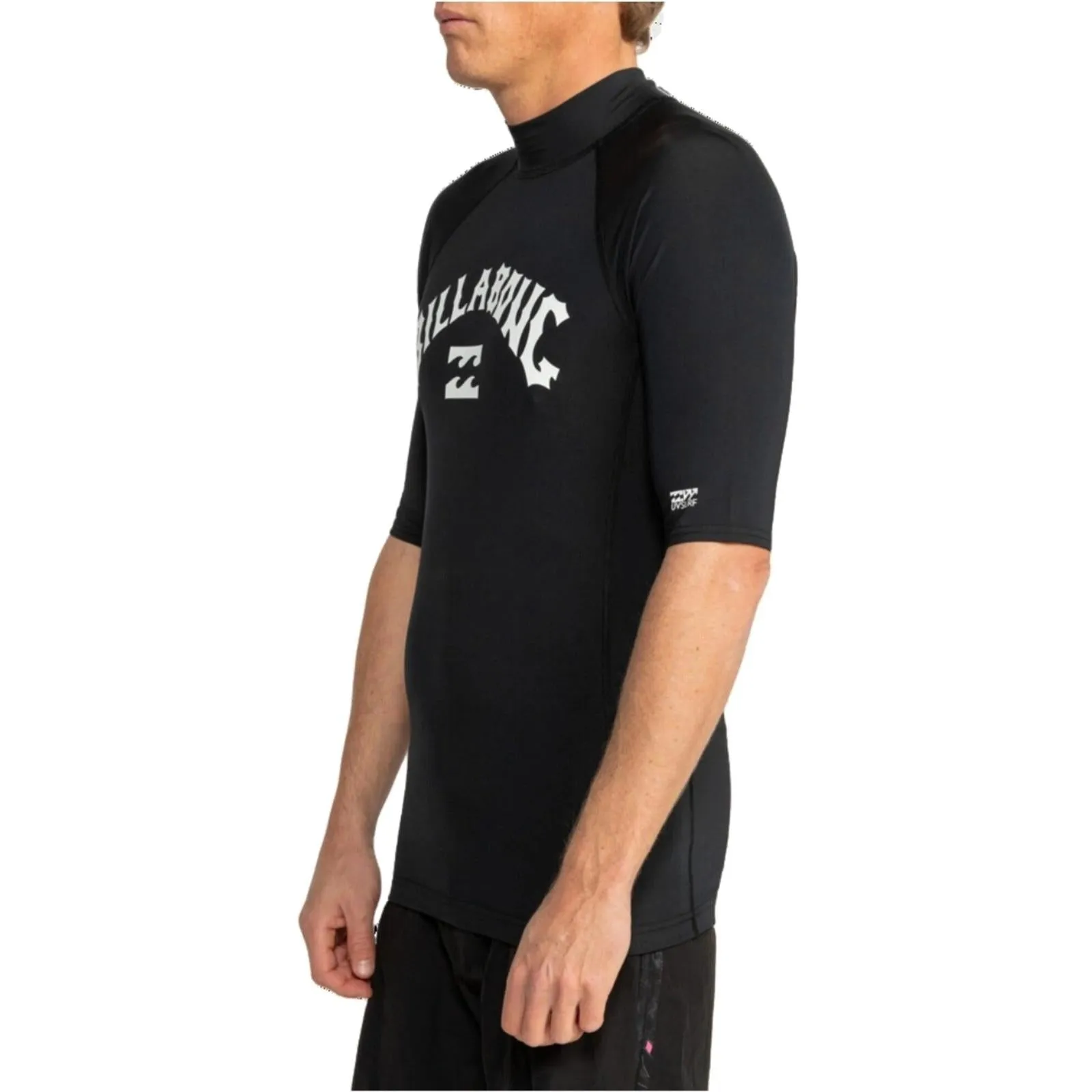 Billabong Mens Logo Surf Short Sleeve Rash Vest