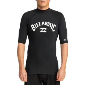 Billabong Mens Logo Surf Short Sleeve Rash Vest