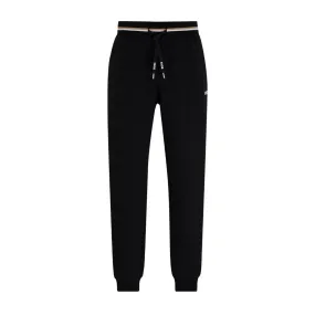 BOSS Logo & Stripe Heritage Black Tracksuit Bottoms