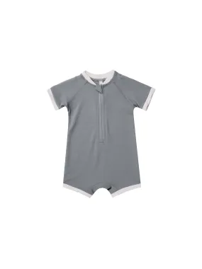 Boys Zip Rashguard | Ocean