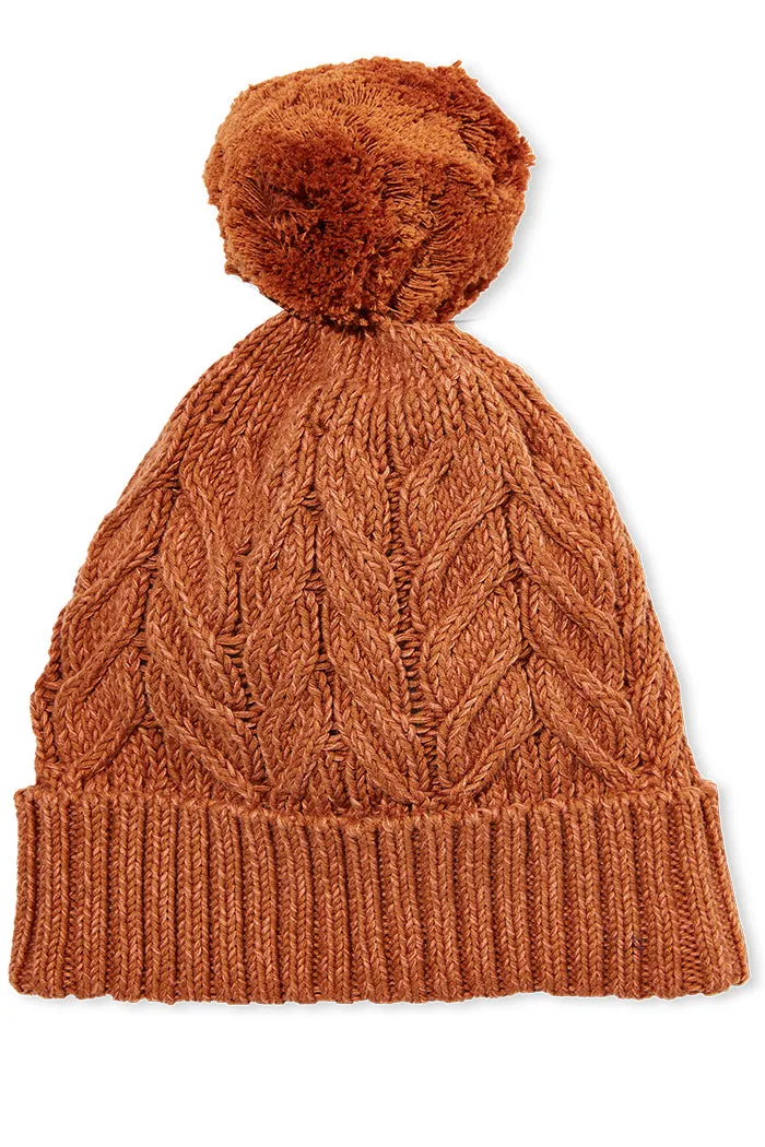 CABLE KNIT BEANIE