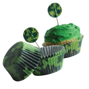 Camo Cupcake Kits/24-Sets