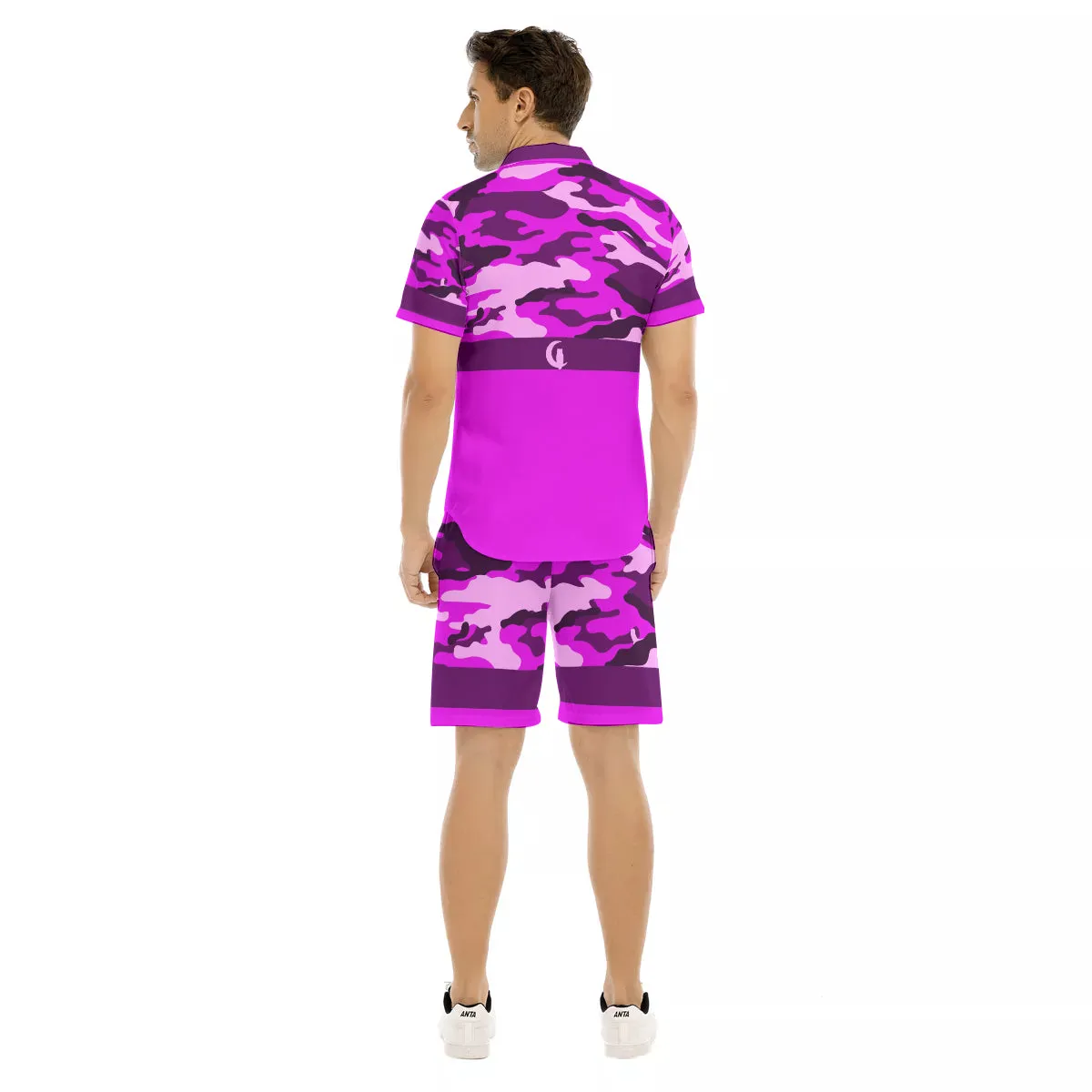 CAMOUFLAGE GRAPES Men's Short Sleeve Shirt Sets