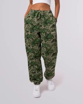 CONTRA FLEECE PANT - GREEN CAMO