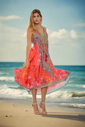 Coral Pink Hawaii Dress by Ranee's in One Size