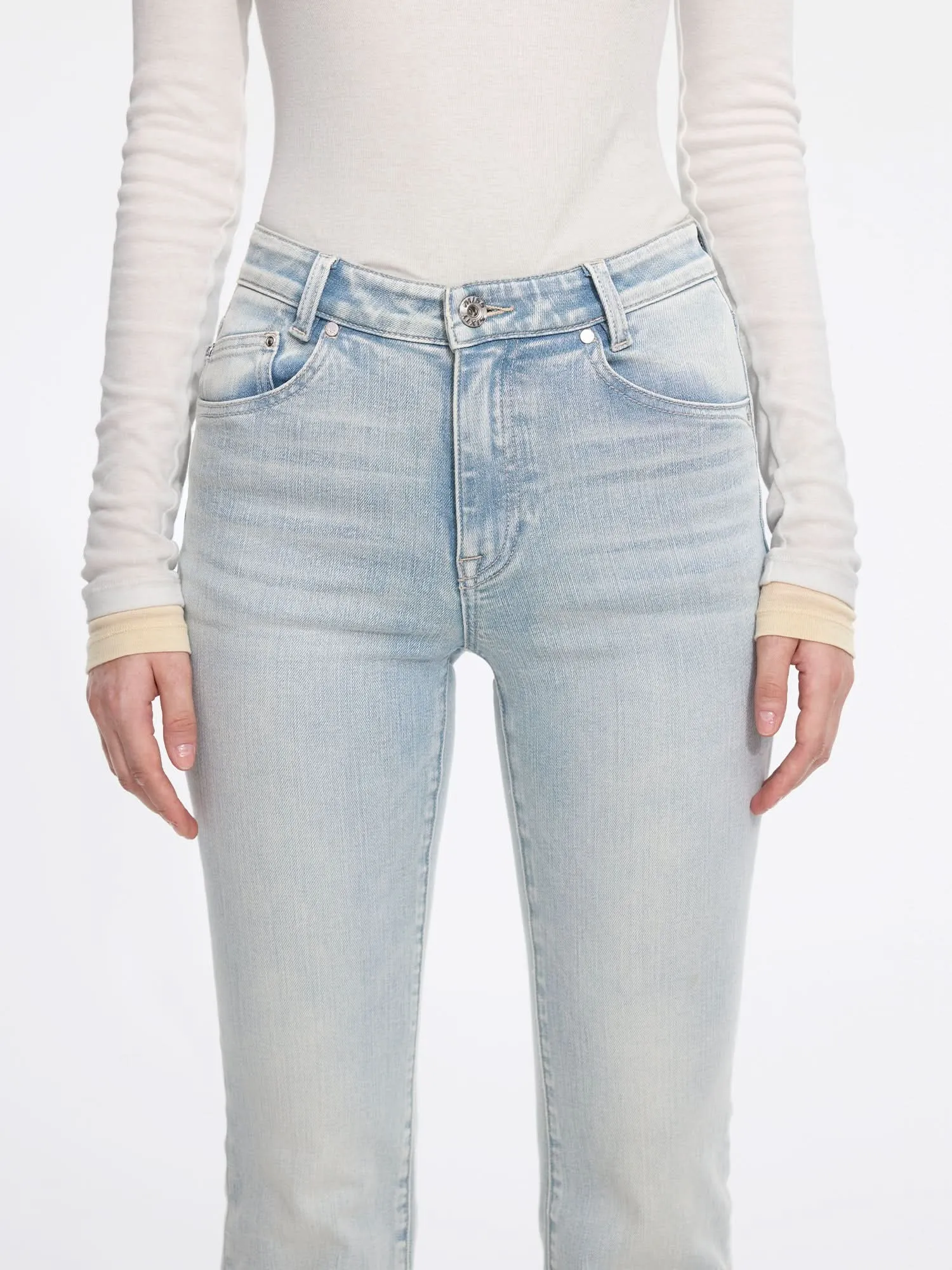 Distressed Flared Jeans
