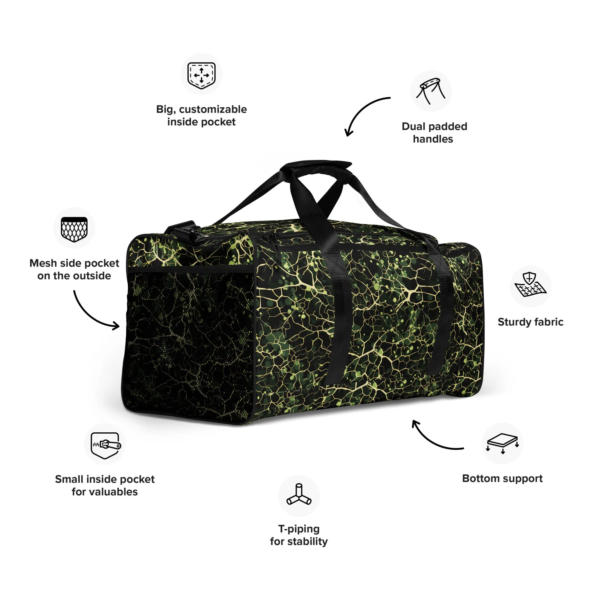 Duffle Bag Neuronal Camouflage