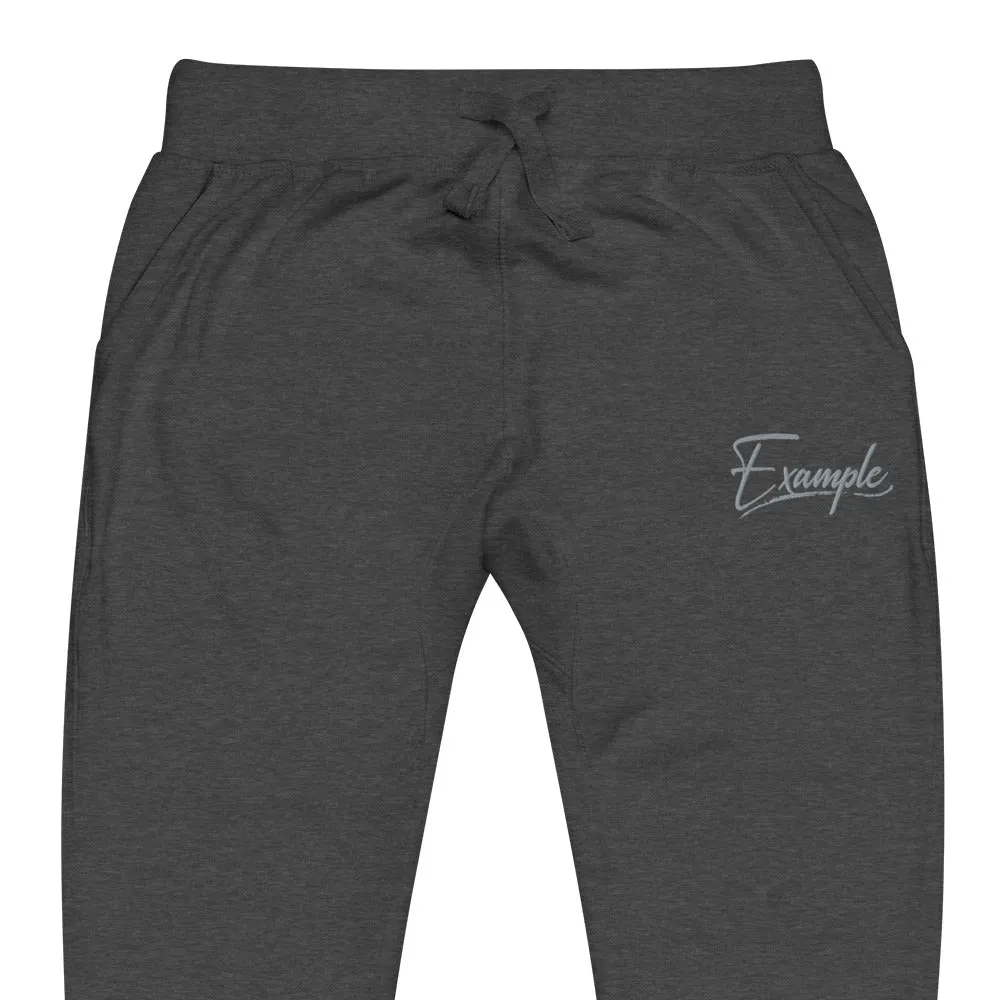 Example fleece sweatpants