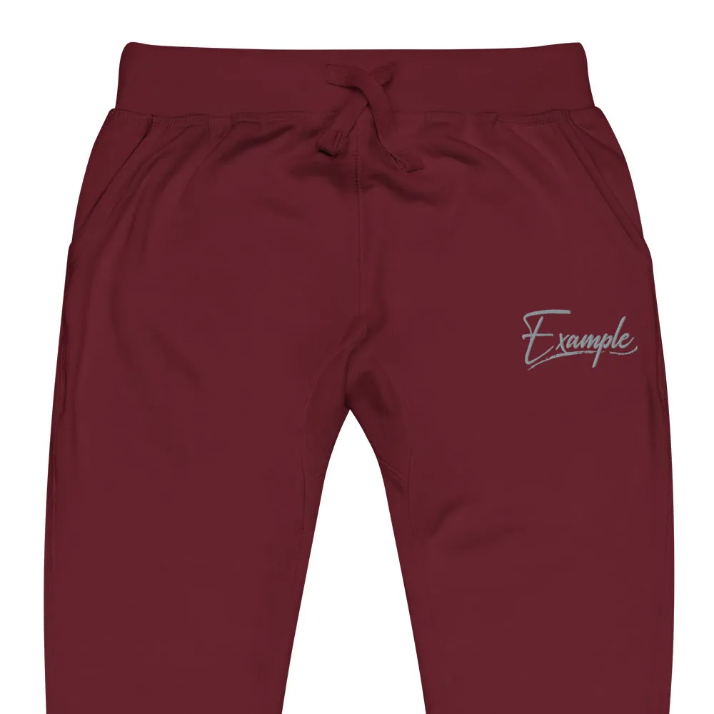 Example fleece sweatpants