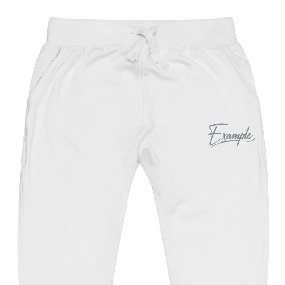 Example fleece sweatpants