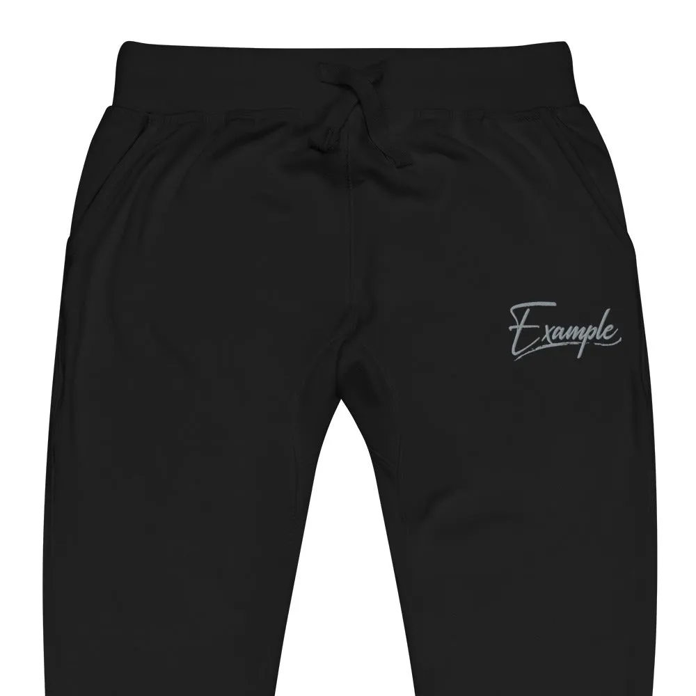 Example fleece sweatpants