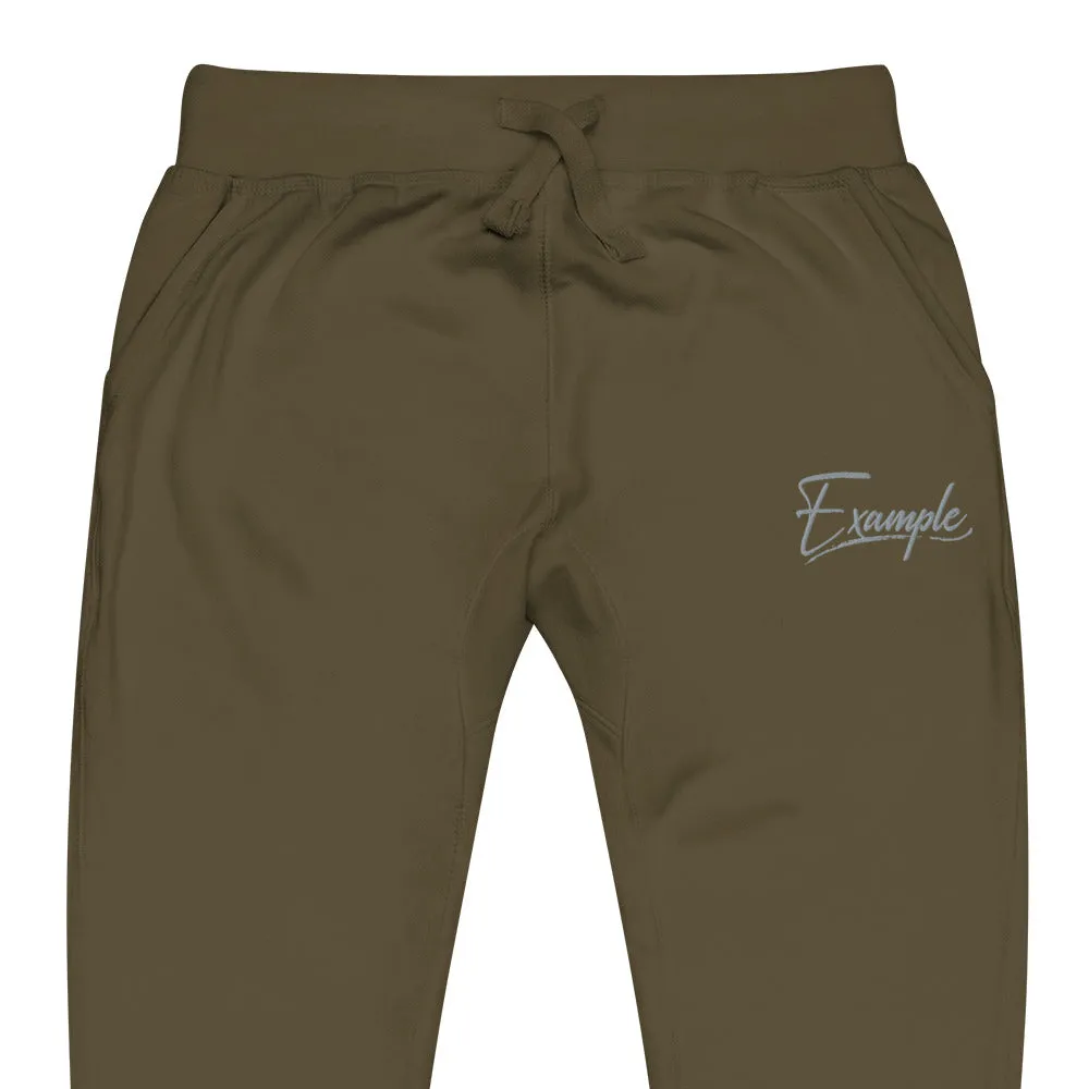 Example fleece sweatpants
