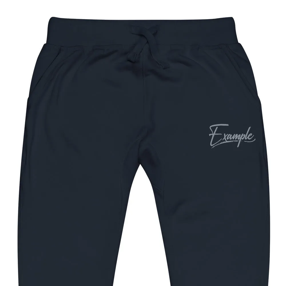 Example fleece sweatpants