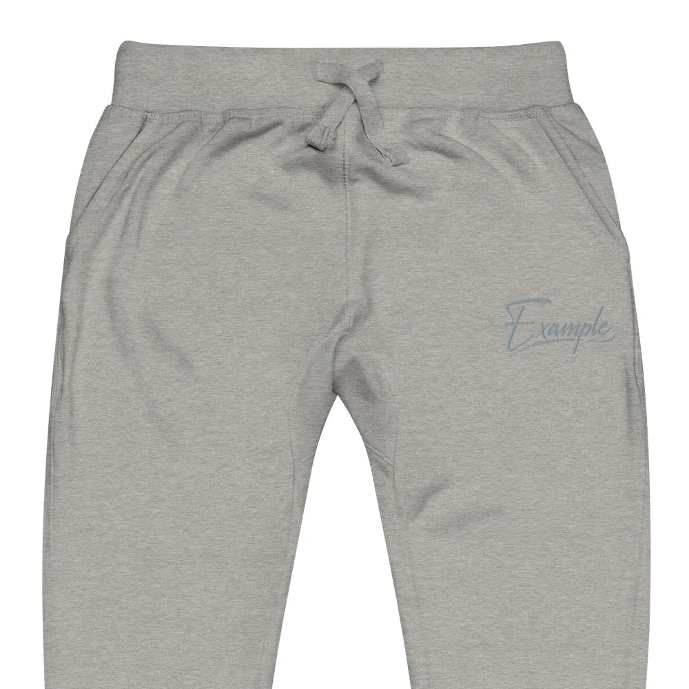 Example fleece sweatpants
