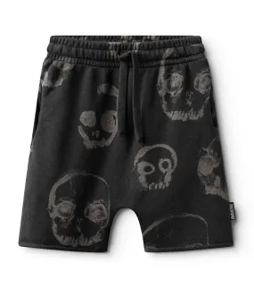 faded skulls sweatshorts