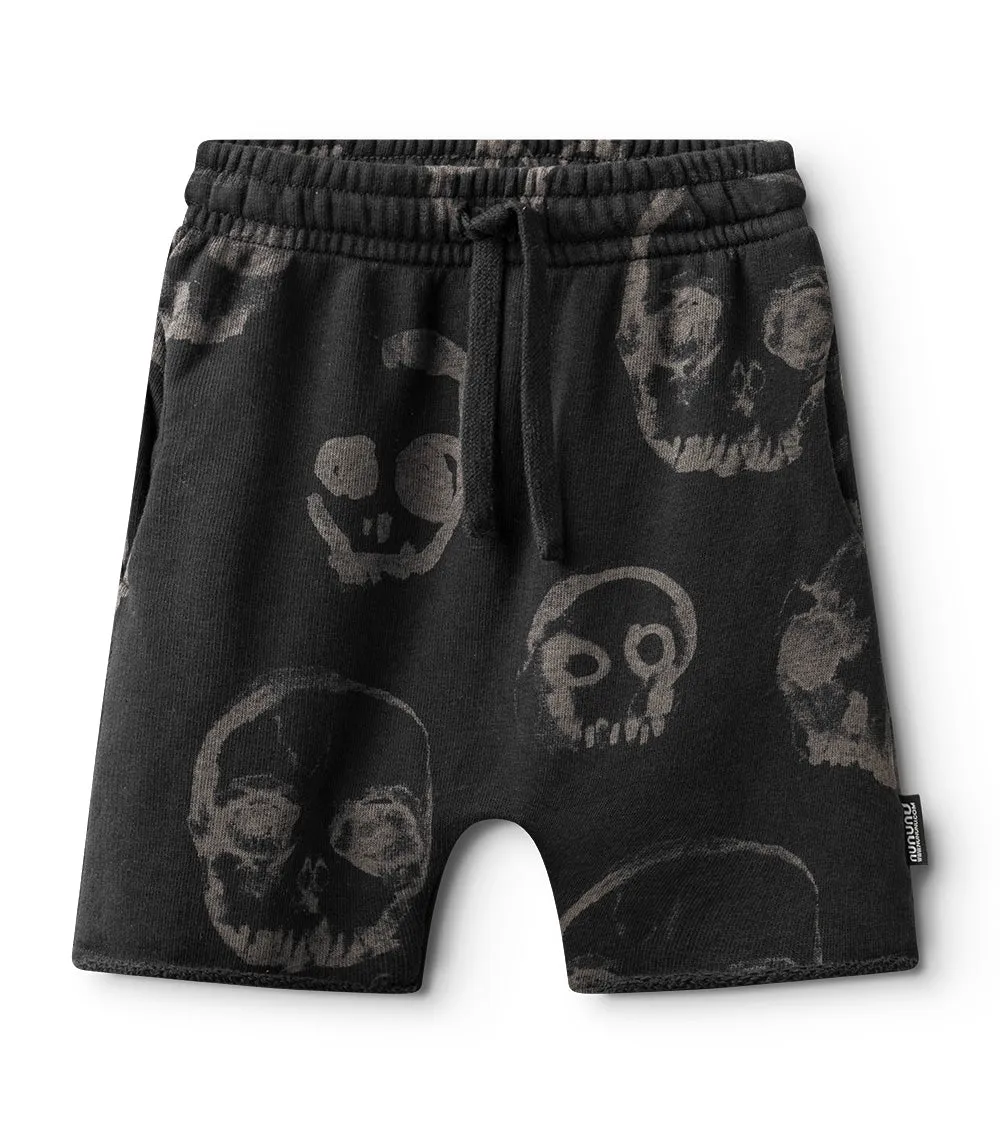 faded skulls sweatshorts