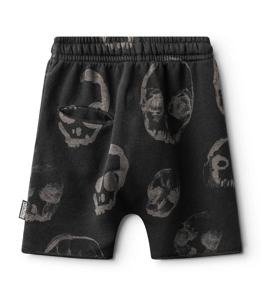 faded skulls sweatshorts