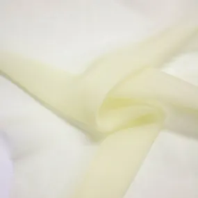 Felice Pastel Yellow Silk Chiffon