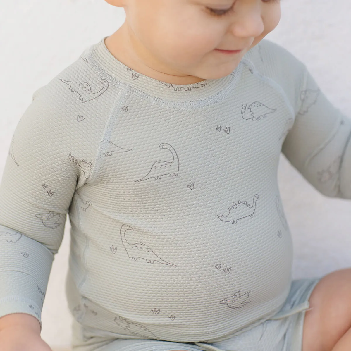 Finn Rashguard   Short Set in Dino by Quincy Mae