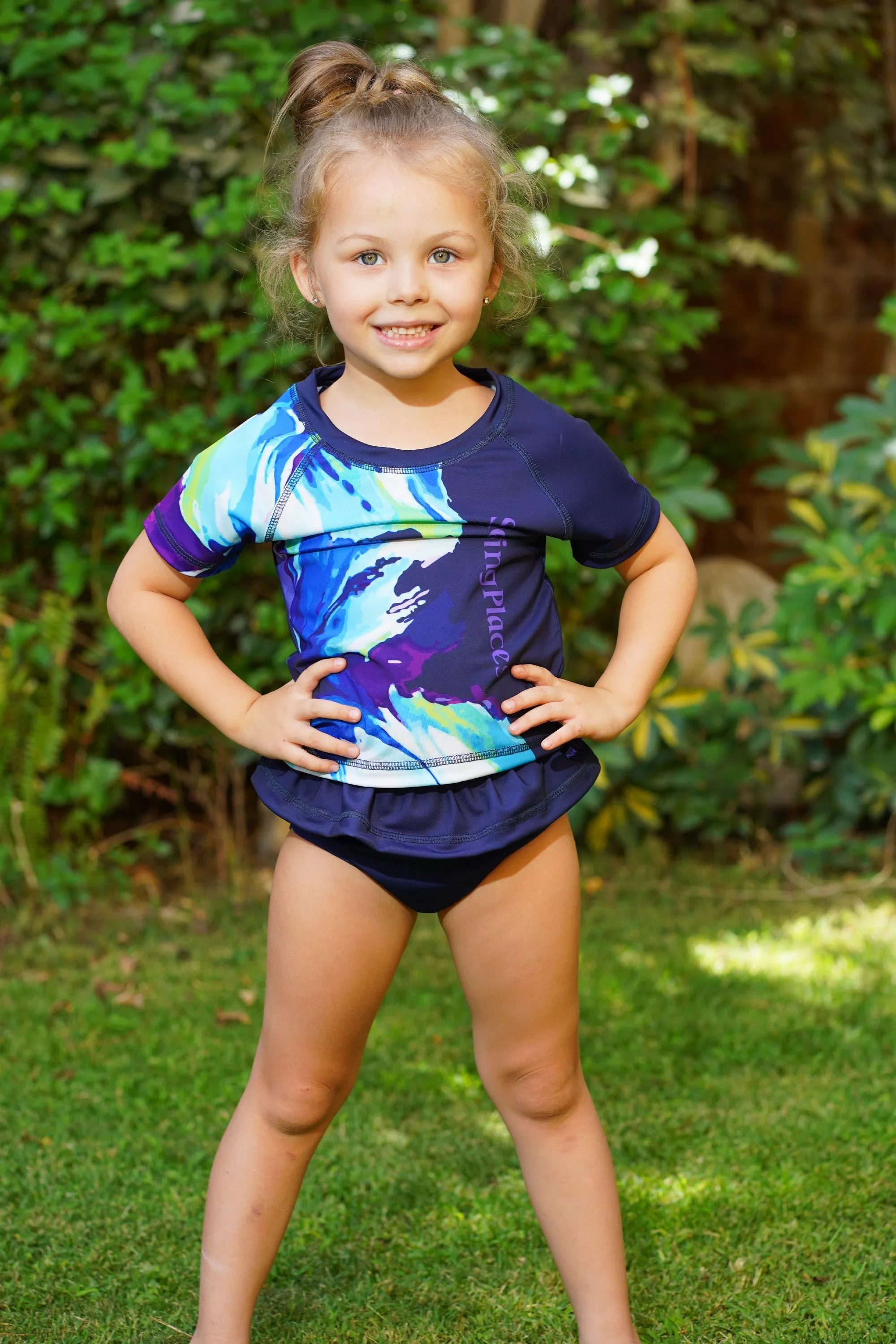 Flourish Girl's Rashguard Set