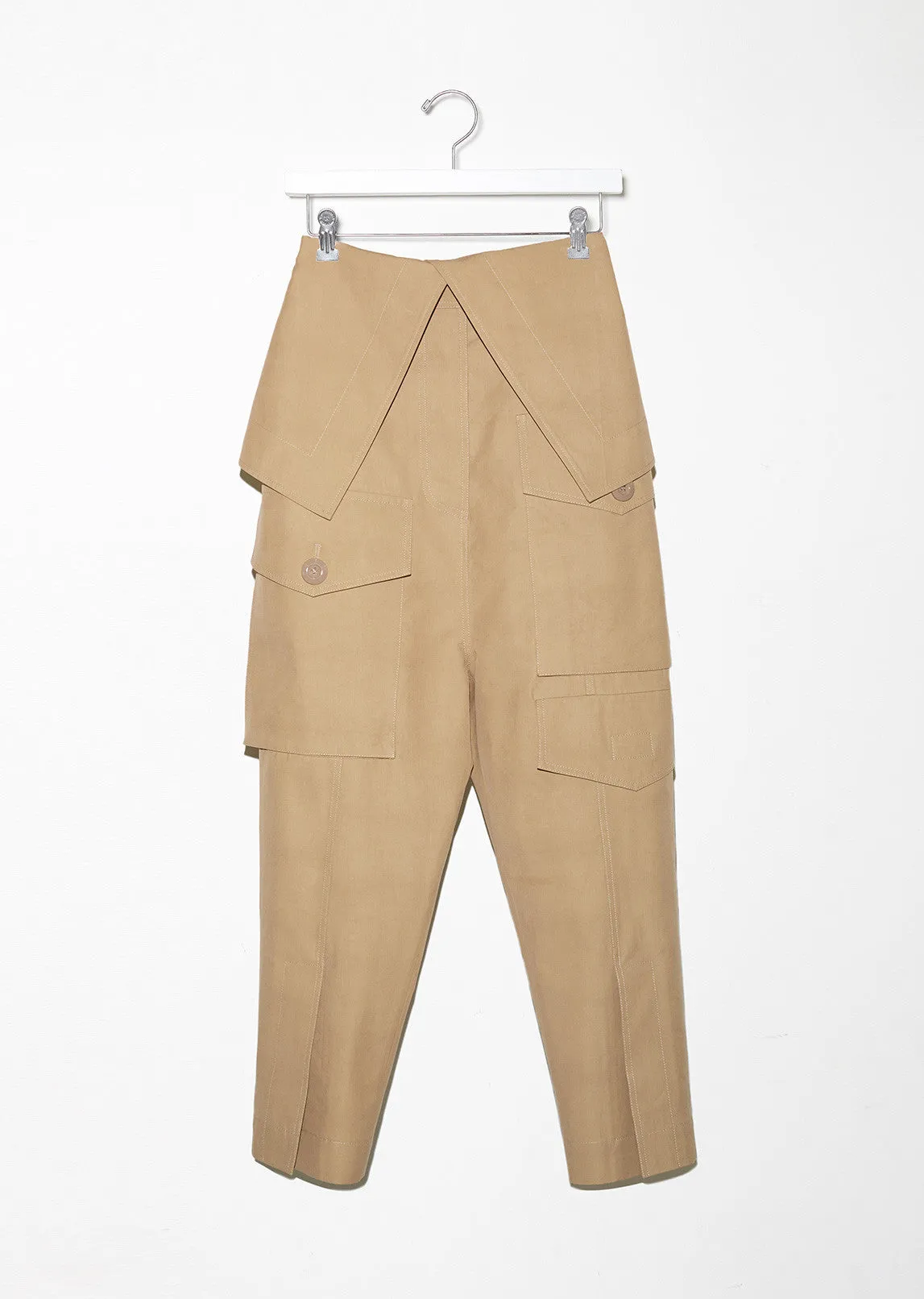 Folded Waist Cargo Trouser