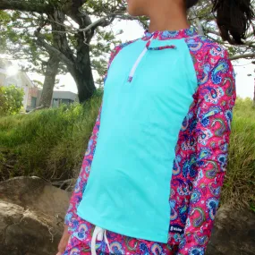 Girls Long Sleeve Sun Top | Fiesta! | Size 12 only