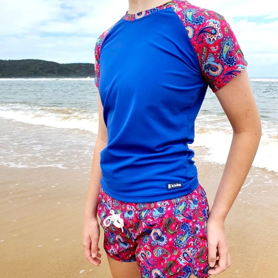 Girls Long Sleeve Sun Top | Fiesta! | Size 12 only