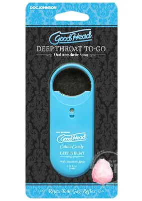 GoodHead Deep Throat To Go Oral Anesthetic Spray Cotton Candy .33oz