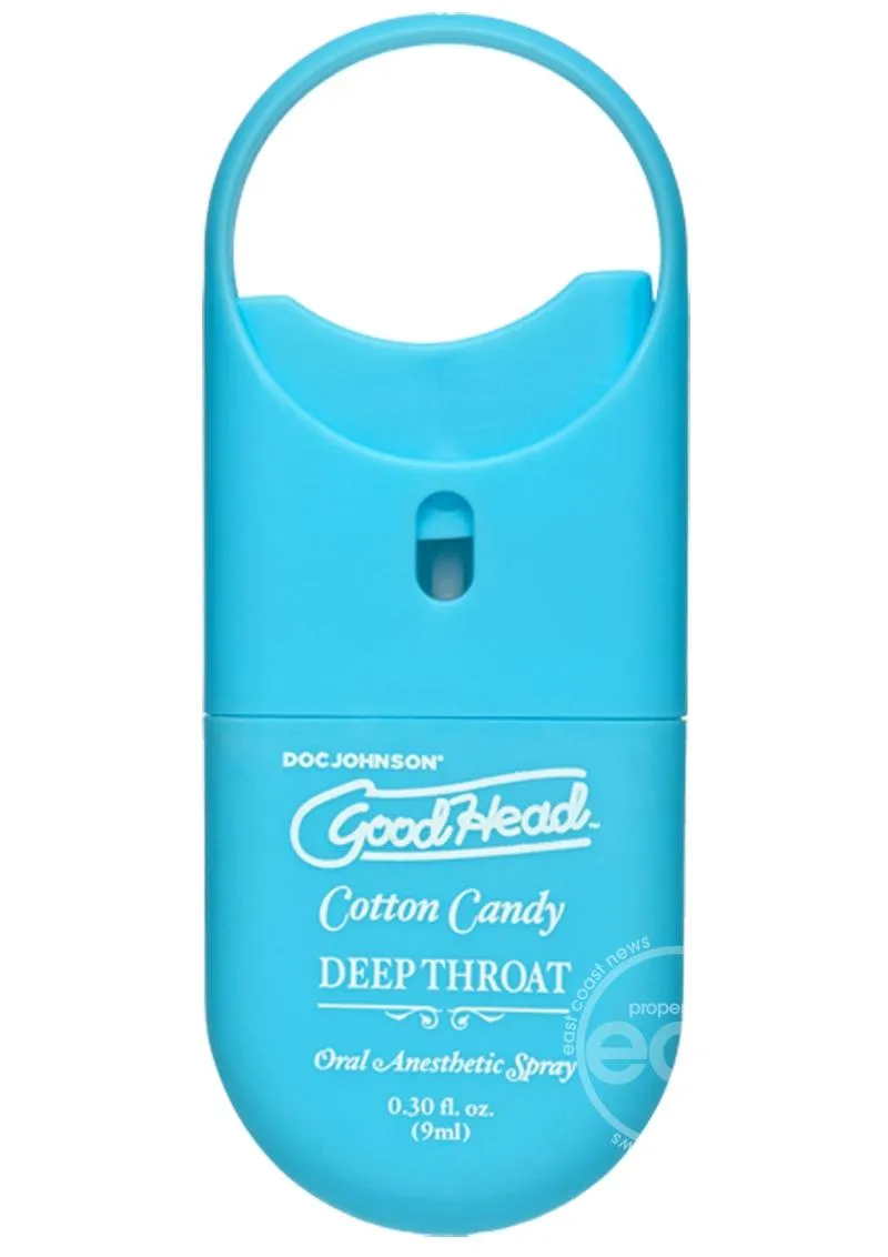 GoodHead Deep Throat To Go Oral Anesthetic Spray Cotton Candy .33oz