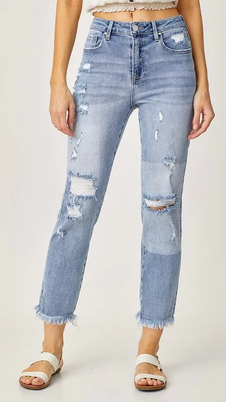 High Rise Destructed St Leg Jean