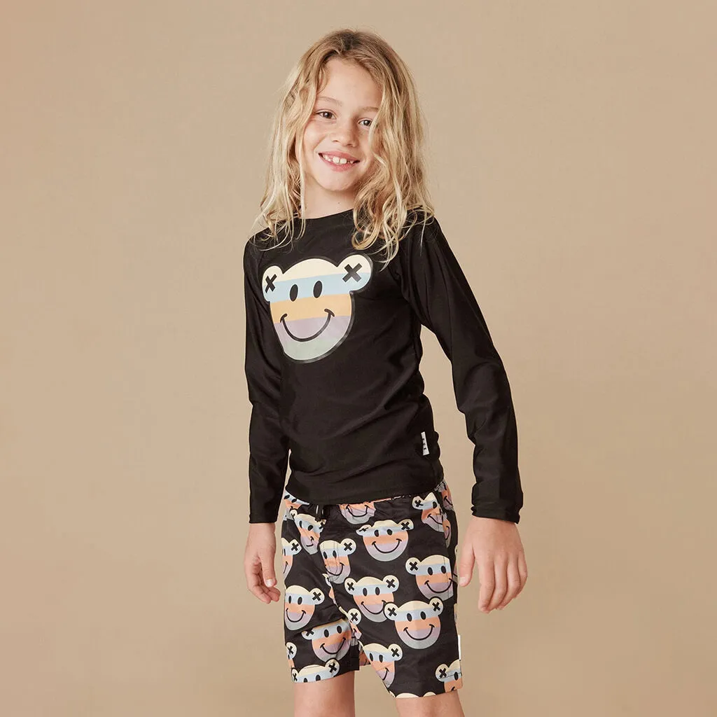Huxbaby Rashguard Set Rainbow Smile Bear
