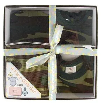 Infant 4 Piece Camo Boxed Gift Set