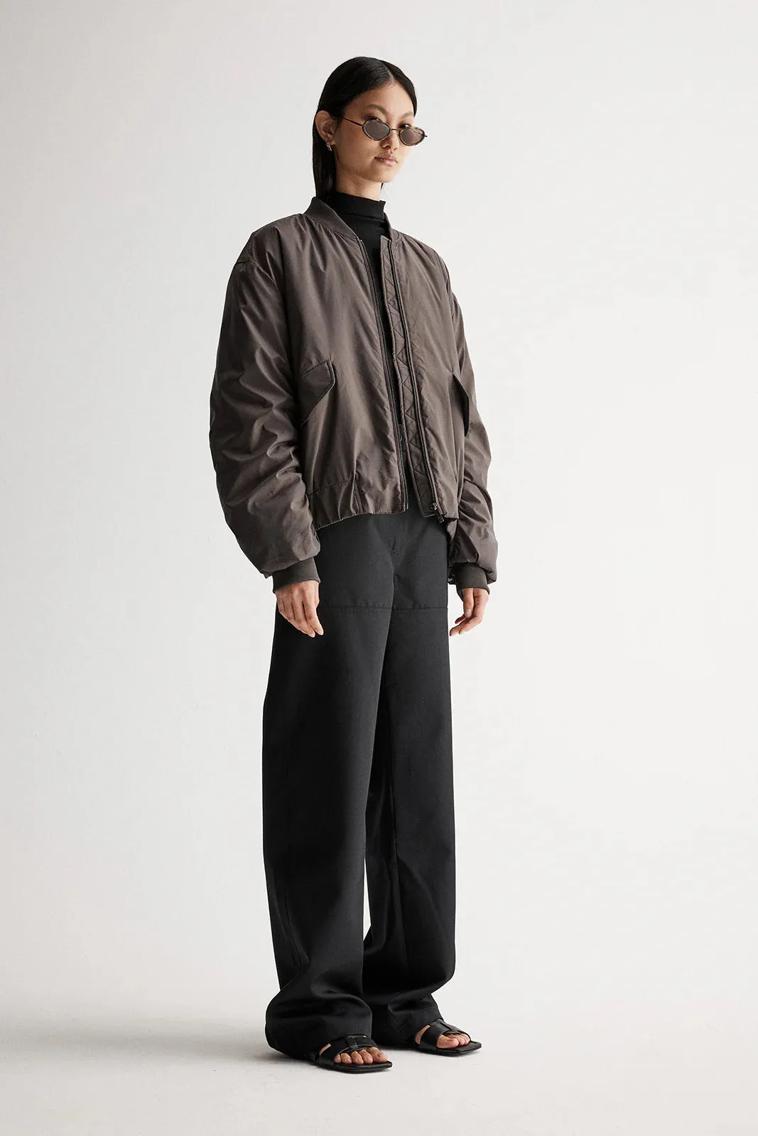 Josie Bomber Jacket (Dark Pewter)
