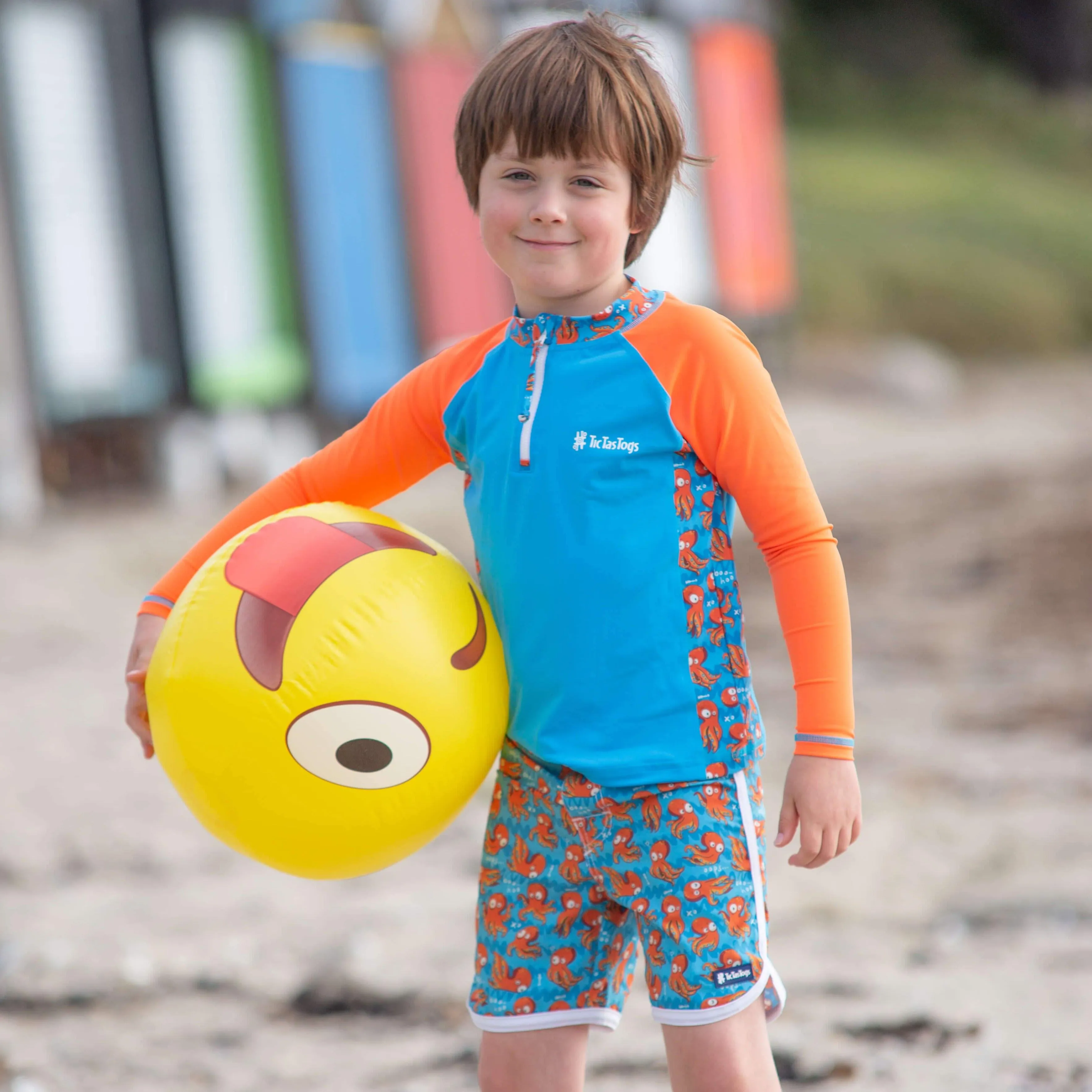 L'il Rascal Boardshorts & Rashie set | 'O' is for Octopus