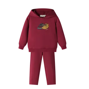 LITTLE STEPS TRACKSUIT-BURGUNDY