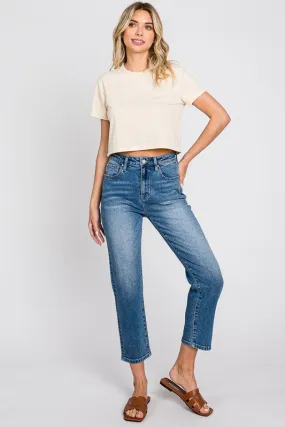 Mavee High Rise Stretch Slim Crop Jeans