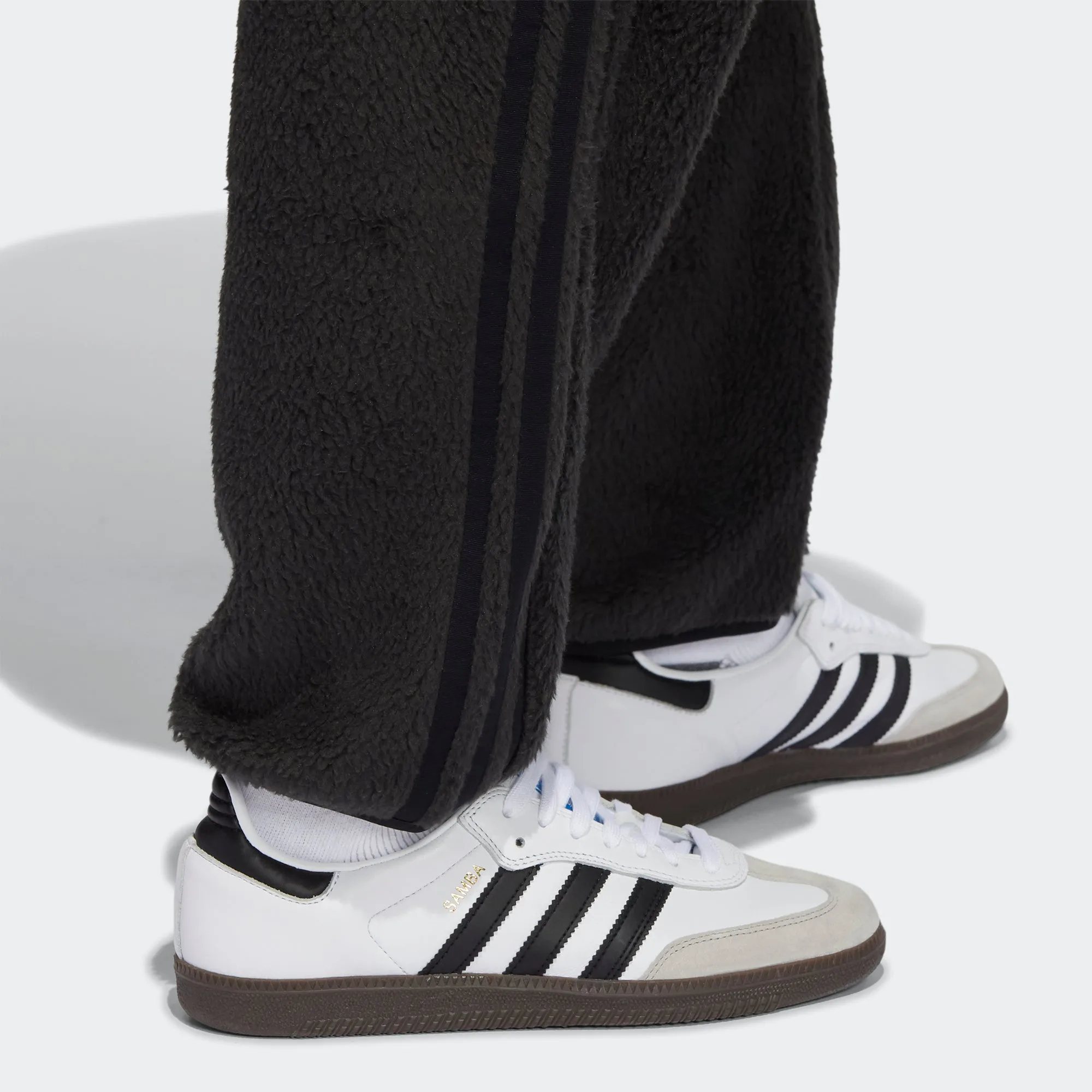 Men's adidas Originals SPRT Firebird Sherpa Track Pants Black