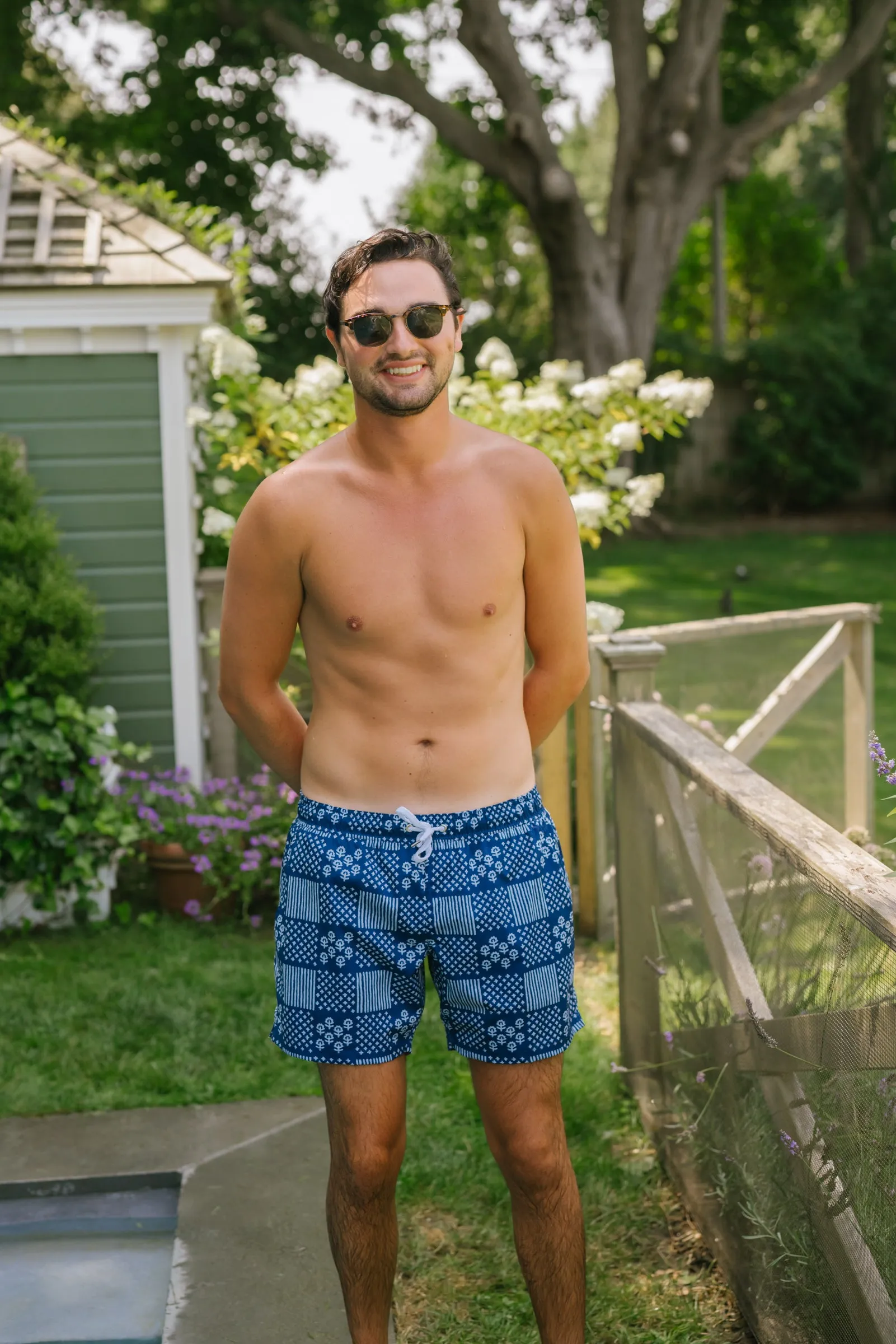 Mens North End Trunks - Stonington Patchwork