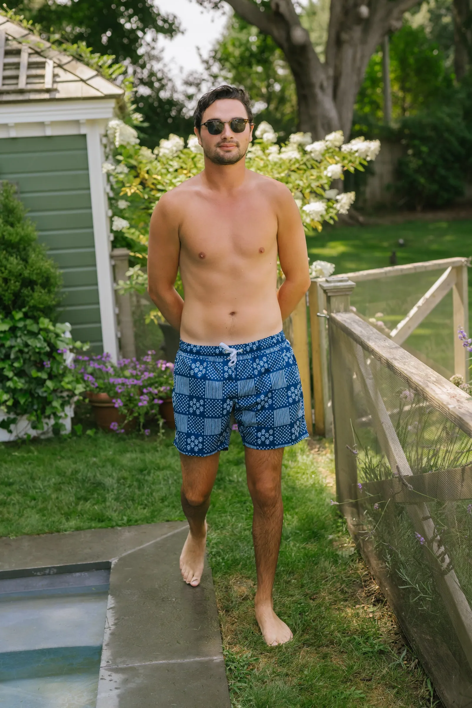 Mens North End Trunks - Stonington Patchwork
