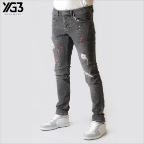 Mens slim fit stretch jeans (3028) A