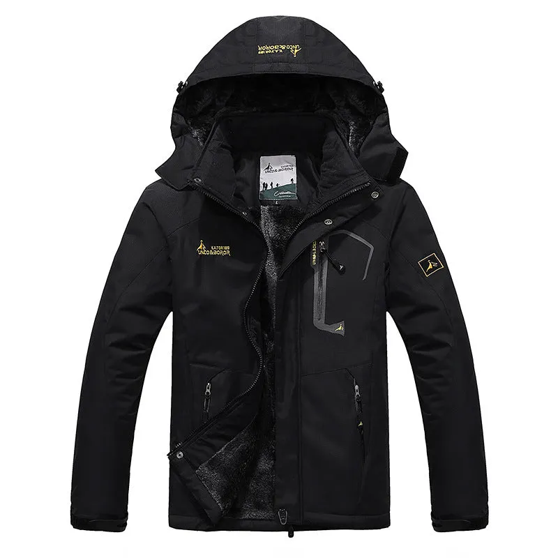Men’s Waterproof Mountain Jacket Fleece Windproof Ski Jacket
